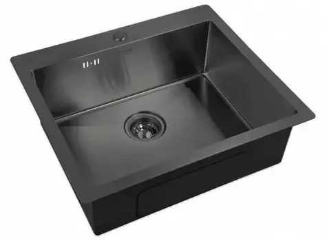 Кухонная мойка Zorg Inox PVD 5951 GRAFIT черный