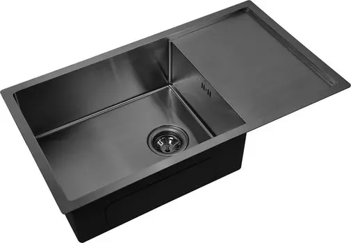 Кухонная мойка Zorg Inox PVD 7844 GRAFIT, графит