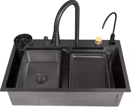 Кухонная мойка Zorg Master ZM 7546 GRAFIT серый