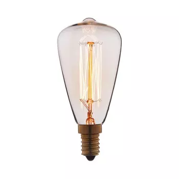 Лампа накаливания E14 40W прозрачная 4840-F