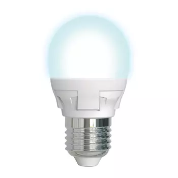 Лампа светодиодная диммируемая Uniel E27 7W 4000K матовая LED-G45 7W/4000K/E27/FR/DIM PLP01WH UL-00004301