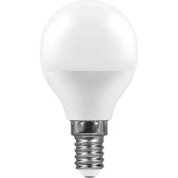 Лампа светодиодная Feron E14 11W 2700K Шар Матовая LB-750 25946