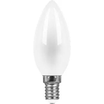 Лампа светодиодная Feron E14 9W 4000K Свеча Матовая LB-73 25957