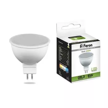 Лампа светодиодная Feron MR16 G5.3 5W 4000K Грибок матовая LB-24 25126