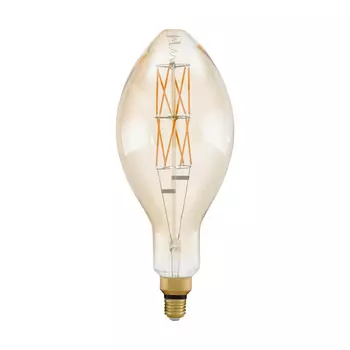 Лампа светодиодная филаментная диммируемая Eglo E27 8W 2100К янтарь 11685