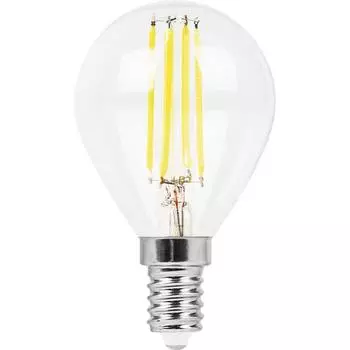 Лампа светодиодная филаментная Feron E14 11W 4000K Шар Прозрачная LB-511 38014