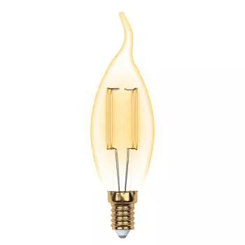 Лампа светодиодная филаментная Uniel E14 5W 2250K прозрачная LED-CW35-5W/GOLDEN/E14 GLV21GO UL-00002397