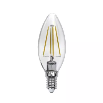 Лампа светодиодная филаментная Uniel E14 5W 4000K LED-C35-5W/NW/E14/CL/DIM GLA01TR UL-00002862