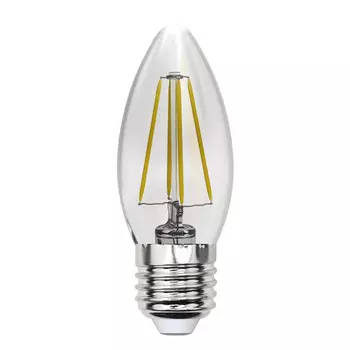 Лампа светодиодная филаментная Uniel E27 13W 3000K прозрачная LED-C35-13W/3000K/E27/CL PLS02WH UL-00005901
