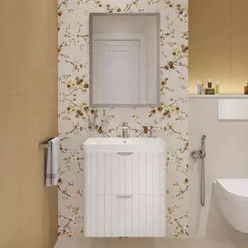 Мебель для ванной STWORKI Ларвик 60 белая матовая