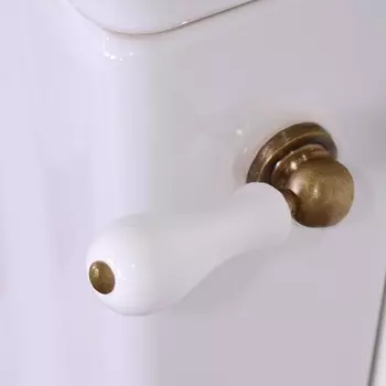 Механизм слива с боковой ручкой Kerasan Waldorf 757093, бронза