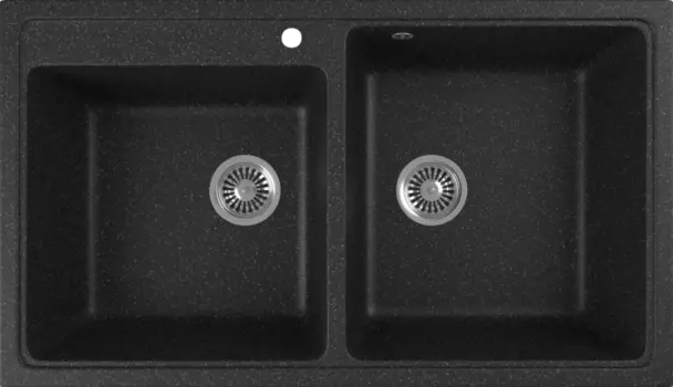 Мойка кухонная Domaci Бьелла DMC-85K черная