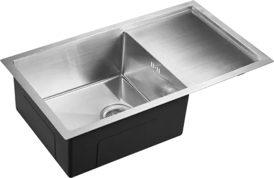 Мойка кухонная Domaci Равенна PVD DMB-124 брашированная сталь
