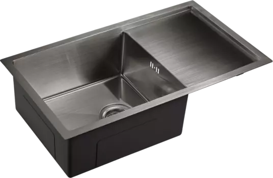 Мойка кухонная Domaci Равенна PVD DMB-124 черная