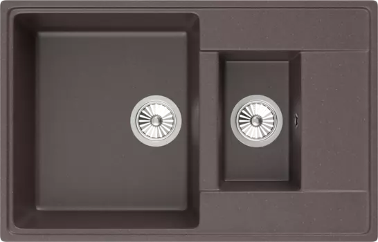 Мойка кухонная Domaci Солерно DP 780 1,5 K-06 трюфель