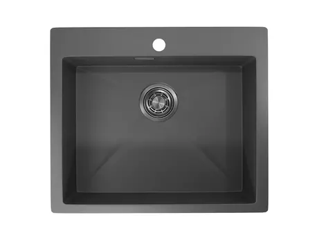 Кухонная мойка Granula 5951, графит матовый