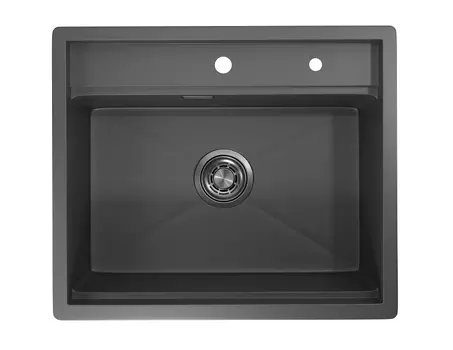 Кухонная мойка Granula Kitchen Space 6051, графит матовый