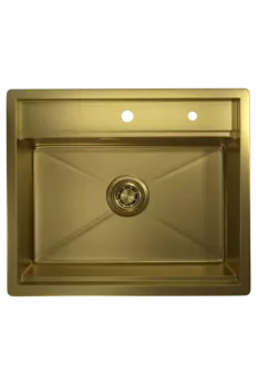 Кухонная мойка Granula Kitchen Space 6051, золото сатин