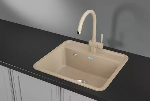 Кухонная мойка Granula Standart 5601, бежевый