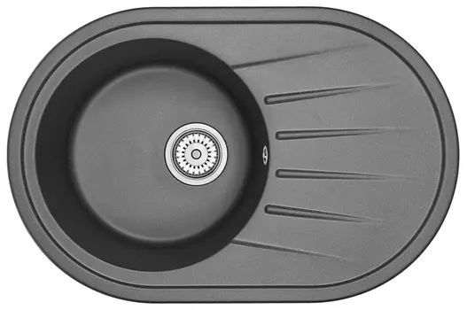 Кухонная мойка Granula Standart 7601, чёрный