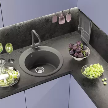 Мойка кухонная Misty Artemida 51 ART-51-04 серый шелк