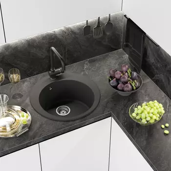 Мойка кухонная Misty Artemida 51 ART-51-01 антрацит