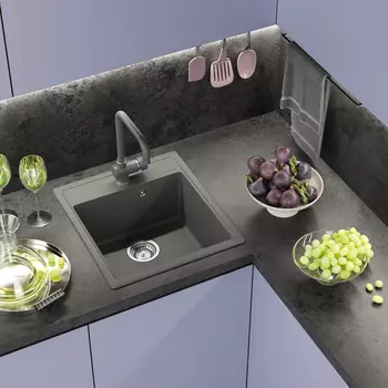 Мойка кухонная Misty Imperial 46 IMP-46х51-04 серый шелк