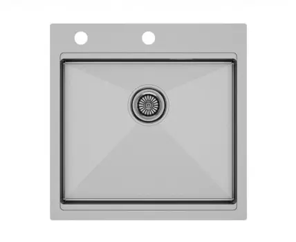 Мойка кухонная Paulmark Kroner-Pro PM705151-BS брашированная нержавеющая сталь