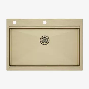 Мойка кухонная Paulmark Vast-Pro PM707551-BG брашированное золото