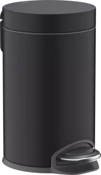 Мусорное ведро Hansgrohe AddStoris 41775670, матовый чёрный
