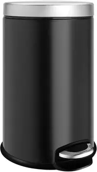 Мусорное ведро Weltwasser WW Erfie 8L 10000000897 черный матовый