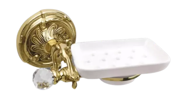 Мыльница Art&Max Barocco AM-SAPONE-Cer, античное золото