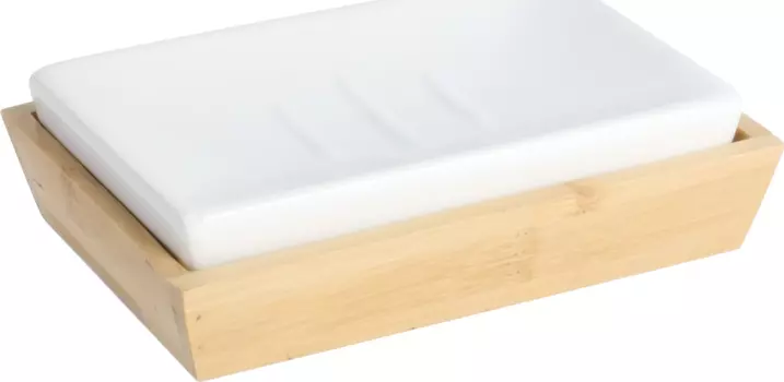 Мыльница Fixsen Wood FX-110-4, белый / светлое дерево