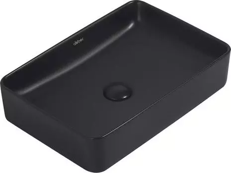 Накладная раковина Abber Rechteck AC2207MB, черный матовый
