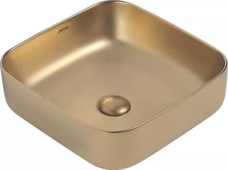 Накладная раковина Abber Rechteck AC2211MMG, золото матовый