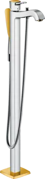 Напольный смеситель для ванны Hansgrohe Metropol 31445090, хром золото
