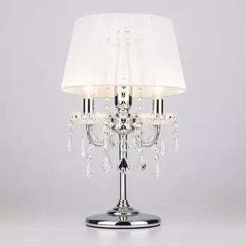 Настольная лампа декоративная Eurosvet Allata 2045/3T хром/белый настольная лампа