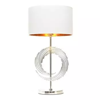 Настольная лампа Lumina Deco Fabi LDT 5531 CHR+WT