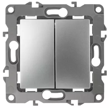 Переключатель двухклавишный ЭРА 12 10AX 250V 12-1106-03 Б0014665