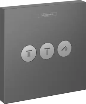 Переключатель потоков Hansgrohe ShowerSelect 15764340 для душа, шлифованный черный хром