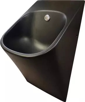 Писсуар подвесной ArtCeram La Fontana LFO002 17 00, черный матовый