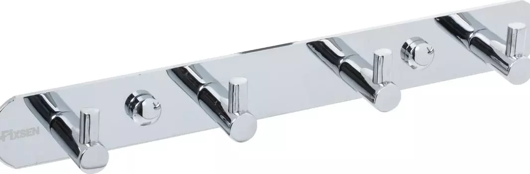Планка Fixsen Hotel FX-31005-4 полированная сталь 4 крючка