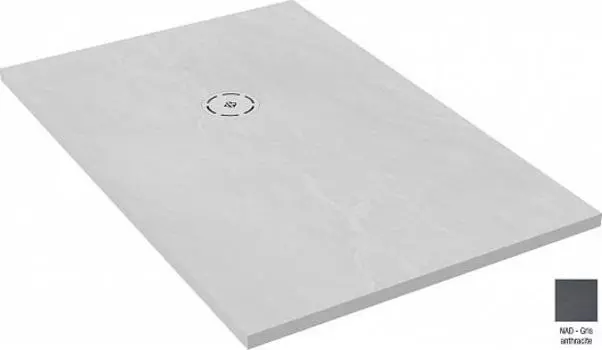 Поддон для душа 120х90 см Jacob Delafon Singulier E67023-NAD, серый сланец