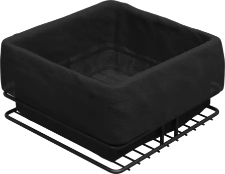 Подставка Domaci Феррара Ac-06-01 для хлеба, квадратная, с чехлом, черный муар