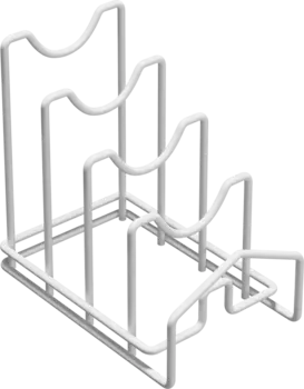 Подставка Domaci Феррара D04308 для крышек, белый муар