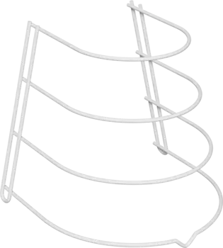Подставка Domaci Феррара D04569 для сковородок, белый муар