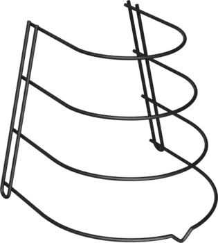 Подставка Domaci Феррара D04571 для сковородок, черный муар