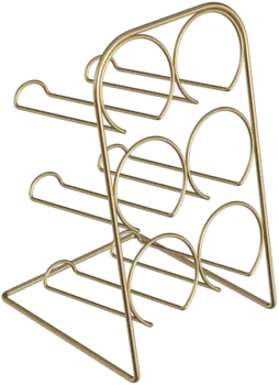 Подставка Domaci Феррара D558-04 для бутылок, золото поталь