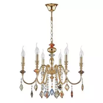 Подвесная люстра Crystal Lux Mercedes SP6 Gold/Color