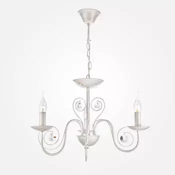 Подвесная люстра Eurosvet 60018/3 белый с золотом